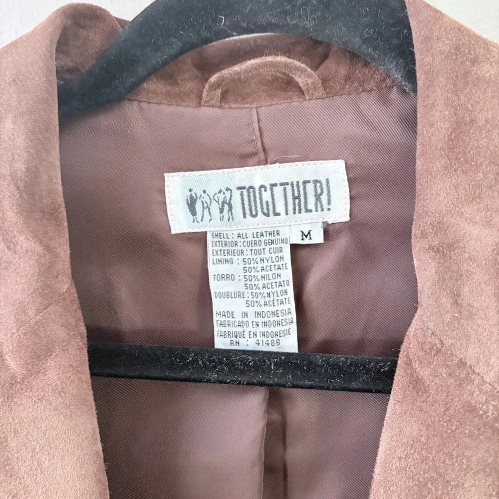 Vintage TOGETHER! Brown Suede Fringe Coat - Picture 2 of 10